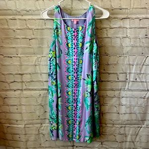 Lilly Pulitzer Sleeveless dress. Size small. Purple pattern. Good condition.